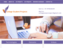 Tablet Screenshot of collegestudentprojects.com